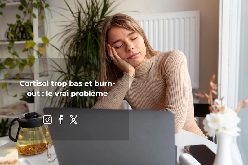 burn out cortisol trop bas